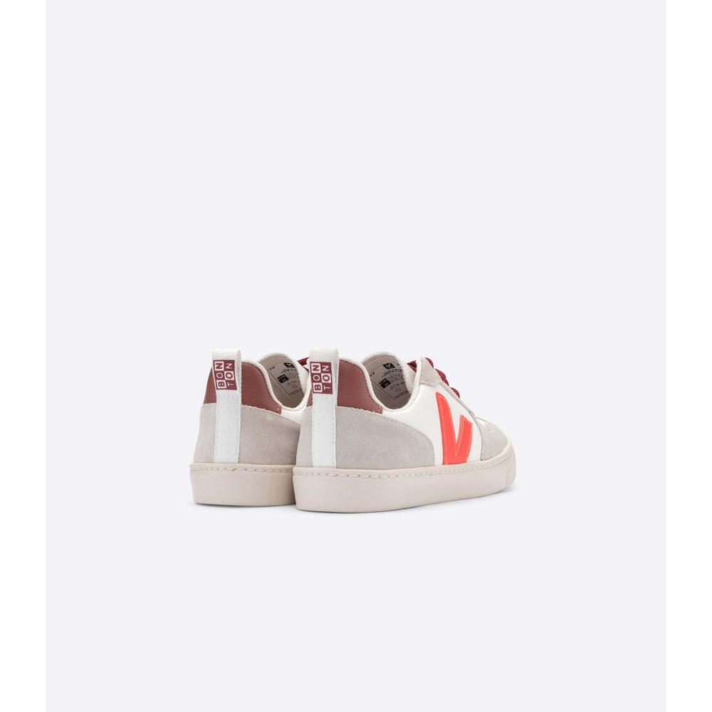 Veja V-10 VEJA X BONTON Schoenen Kinderen White/Orange | BE 745CTV